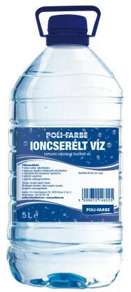 Ioncserélt víz, desztillált víz