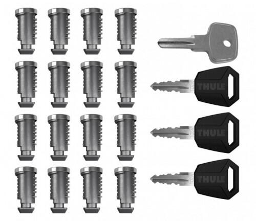 THULE - 4512 zárbetét 12db-os készlet, Thule egykulcsos zárkészlet