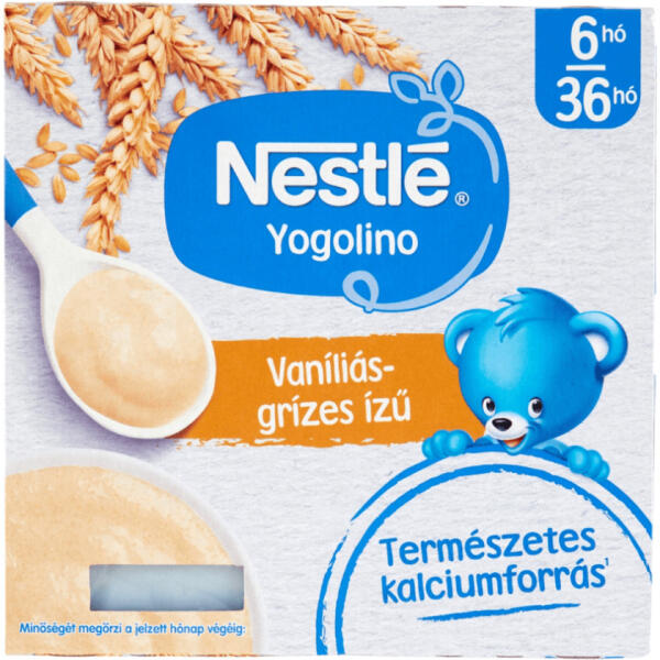 Nestlé - Yogolino vaníliás-grízes ízű babapuding 6 hó+ (4x400 g)
