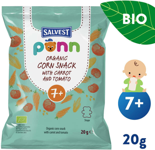 Salvest Põnn - 2+1 INGYEN: SALVEST Põnn BIO Paradicsomos roppancs (20 g)