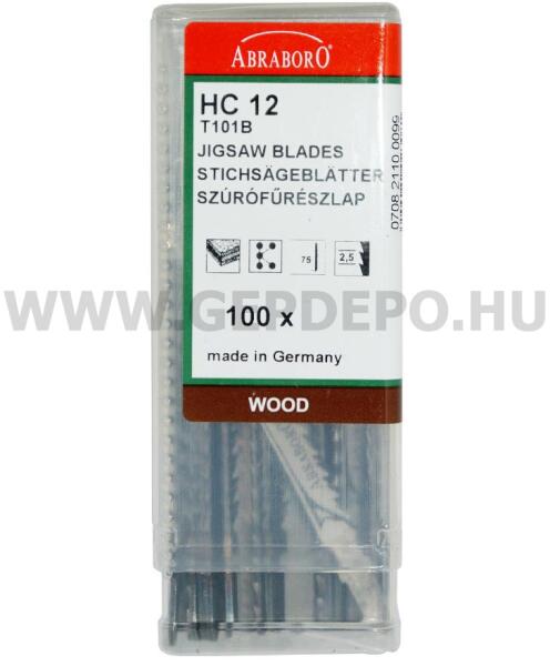 ABRABORO - MG 118A szúrófűrészlap FÉM, ACÉLLEMEZ, vékony anyagokhoz, TPI: 1, 2, 55 mm - 100 db (070825500099)