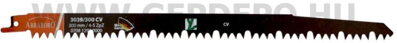 ABRABORO - 1/2 CrV orrfűrészlap ZÖLD FA, TPI: 6, 300 mm - 5 db (070812930000)