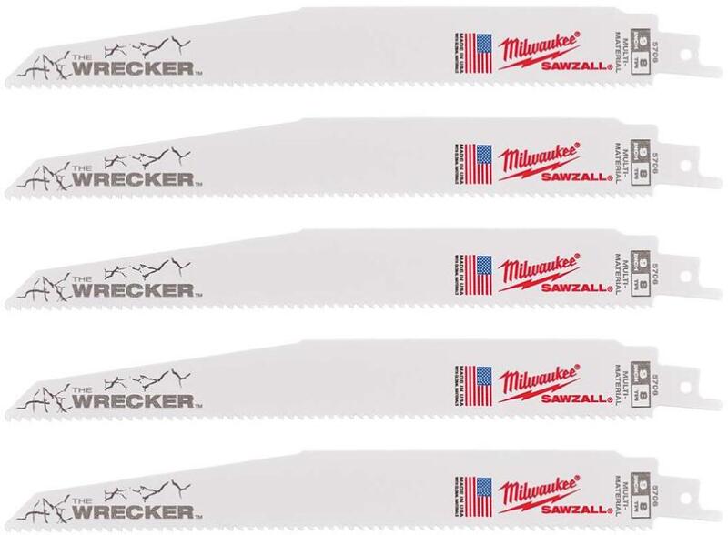 Milwaukee - Szablyafűrészlap 230 mm, 8/3, 2 mm Bimetál, Co 5 db (48005706) (48005706)