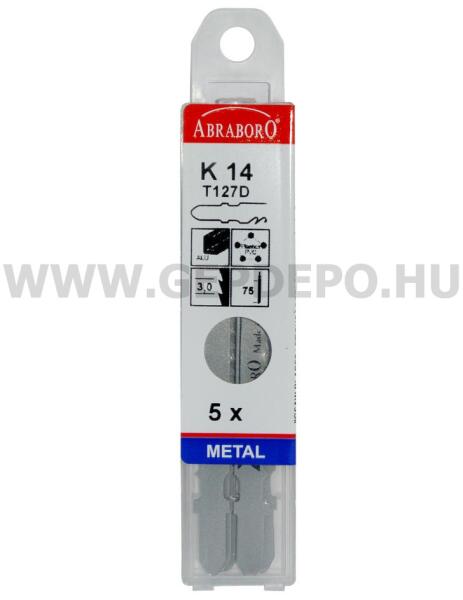 ABRABORO - HWL 54 szúrófűrészlap BŐR, GUMI, FA, hullámosra köszörült kés, 130 mm - 1 db (070824200001)