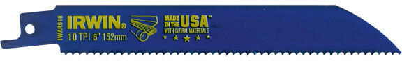 IRWIN TOOLS - Szablyafűrészlap 150 mm/10TPI univerzális bimetál (5 db) (10504151)
