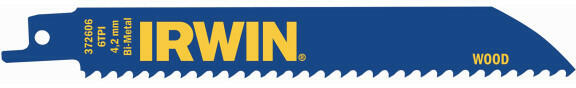 IRWIN TOOLS - Szablyafűrészlap 150 mm/6TPI fa bimetál (5 db) (10504150)
