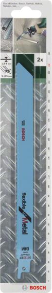 Bosch - Szablyafűrészlap Flexible for Metal, 2 részes, 225 mm DY (2609256708)
