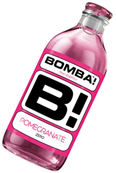 Bomba! - Pink zero üveges gránátalma ízű energiaital - 250ml - koffeinzona