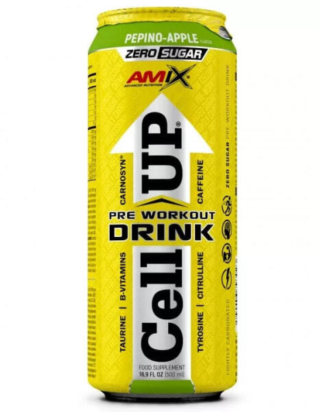 Amix - Nutrition CellUp Pre-Workout Drink 12x500ml - Tropical Breeze - Erőteljes, edzés előtti energiaital