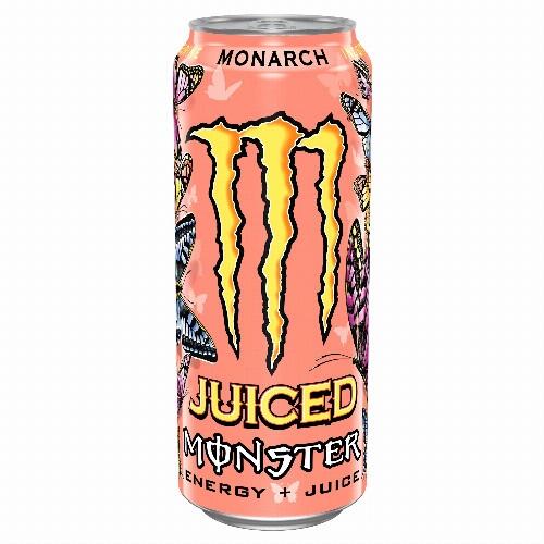 Monster - Monarch Juiced Peach Nectarine szénsavas ital gyümölcslével, koffeinnel 500 ml