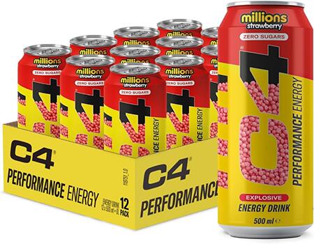 CELLUCOR - C4 Explosive Energy Strawberry 500 ml