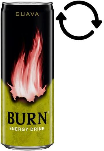 Burn - Guava szénsavas guava ízű ital koffeinnel, B-vitaminokkal, inozitollal 250 ml - bevasarlas