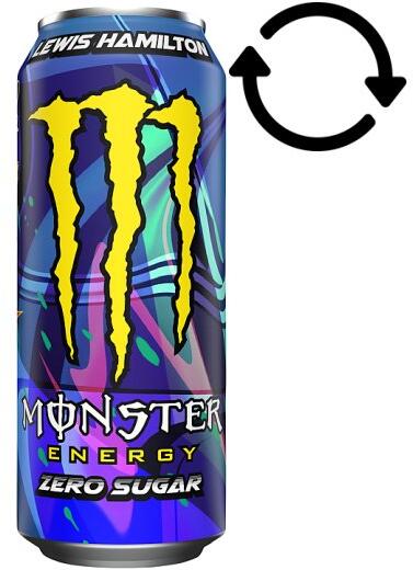 Monster - Zero Sugar Lewis Hamilton szénsavas ital koffeinnel és édesítőszerekkel 500 ml - bevasarlas