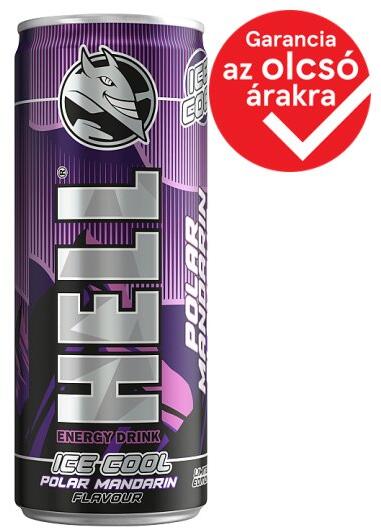 Hell - Ice Cool mandarin- és tuttifruttiízű, koffeintartalmú, szénsavas, alkoholmentes ital 250 ml - bevasarlas