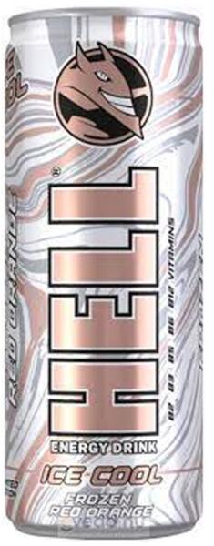 Hell - Energiaital 0, 25l HELL Ice Cool Frozen Red Orange (55595)