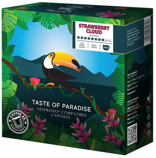 Coffee66 - Strawberry Cloud TOUCAN NESPRESSO® KOMPATIBILIS KÁVÉKAPSZULA 20db