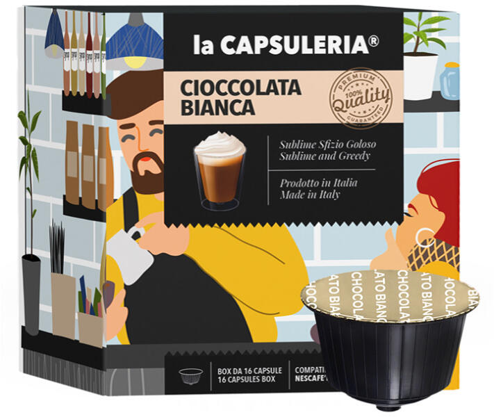 La Capsuleria - Fehér csokoládé - Nescafè Dolce Gusto®*-mal kompatibilis kapszulák (DG35)