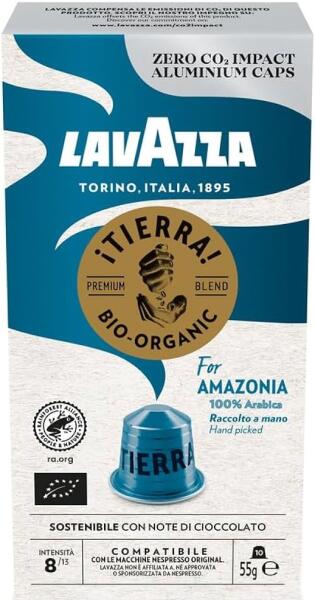 LAVAZZA - Tierra Amazonia Bio Alu kapszula Nespresso-hoz 10 db