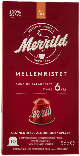 Merrild - Mellemristet - Merrild - 10 kapszula termékhez