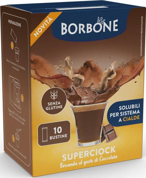 Caffè Borbone - UPERCIOCK oldható tejcsokoládé ital 10 db 140g