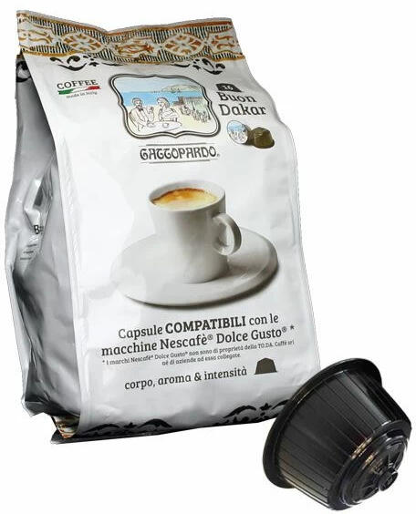 Gattopardo - 16 kapszula Gattopardo Dakar dolce DOLCE GUSTO kompatibilis