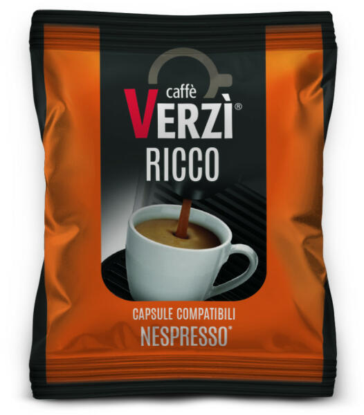 Verzì Caffè - 1 db Caffè Verzì RICCO Nespresso kompatibilis kávékapszula
