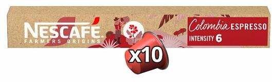 NESCAFÉ - armers Origins Colombia Espresso őrölt pörkölt kávé kapszula 10 db 44 g - bevasarlas