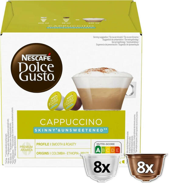 NESCAFÉ - NESCAFÉ® Dolce Gusto® Cappuccino Skinny Unsweetened - kavegepbolt