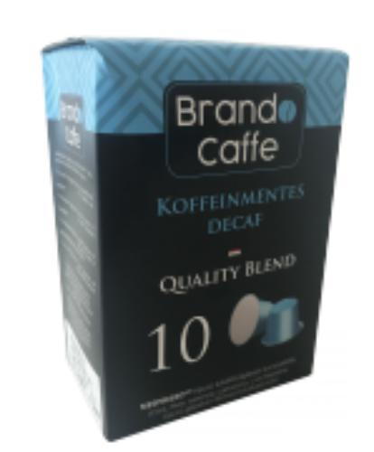 Caffe Brando - 10 db koffeinmentes nespresso kávékapszula
