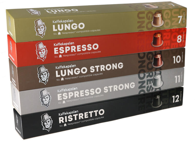 Kaffekapslen - Válogatáscsomag - Hagyományos ízek - 50 kapszula termékhez