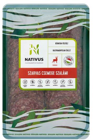 Nativus - szeletelt szarvas csemege szalámi 80 g