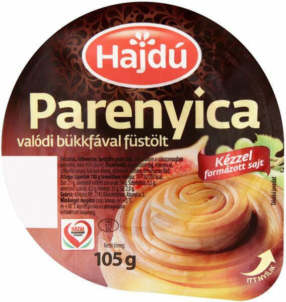 Hajdú - Parenyica füstölt félzsíros félkemény sajt 105 g