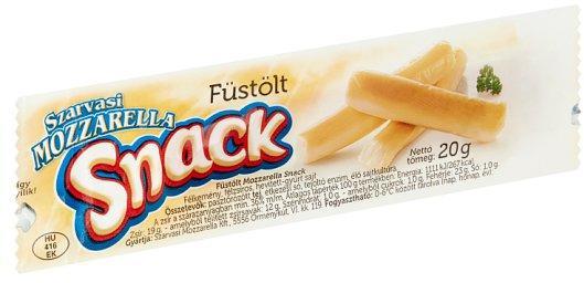 Szarvasi - Félkemény Félzsíros Füstölt Mozzarella Sajt Snack 20 g