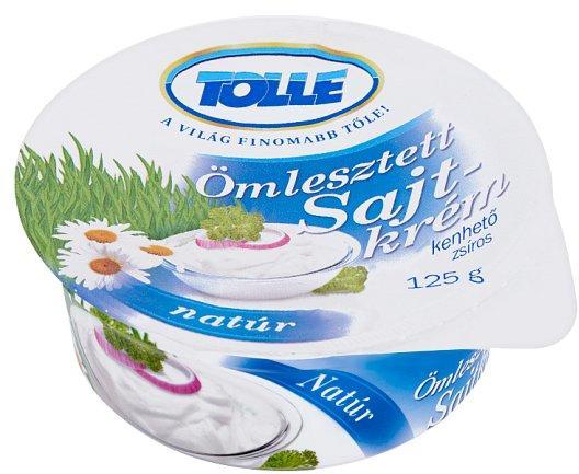 TOLLE - Natúr Kenhető Zsíros Ömlesztett Sajtkrém 125 g