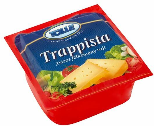 TOLLE - darabolt zsíros, félkemény trappista sajt