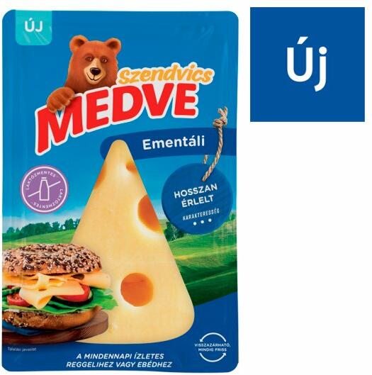 MEDVE - Szendvics - Ementáli szeletelt sajt 90 g