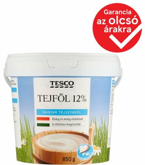 Tesco - Tejföl 12% 450g