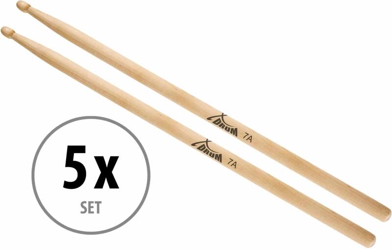 XDrum - Dobverő 7A Fa, 5 pár (KST11751)