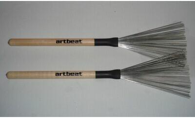 ARTBEAT - fémszálas dobseprű fix fa nyéllel - hangszerplaza