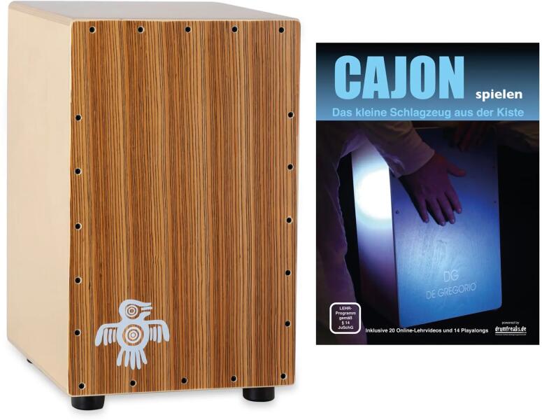 XDrum - PERC CP-482 Cajon Peruana Keményfa SET 31 x 30 x 48cm, beleértve a Táskát és Iskolát (KST54732)