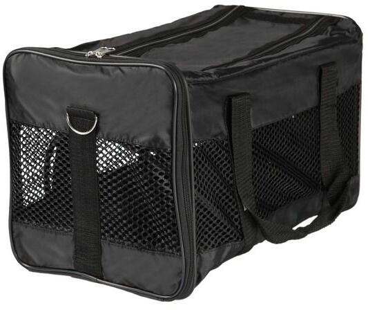 TRIXIE - Trolley kézikocsi kisállatok szállításához - Fekete/Szürke - 34 × 43 × 67 cm