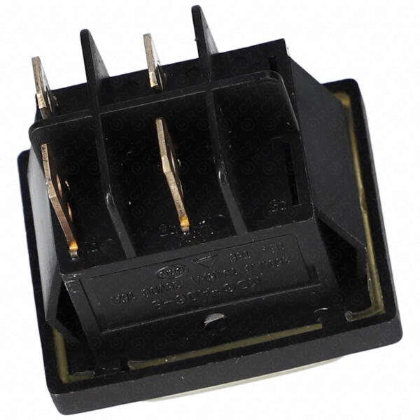 UNIVERZÁLIS - 16A/250V, 36x29 mm Billenőkapcsoló, fekete, védőburokkal, szögletes (univerzális) takarítógép