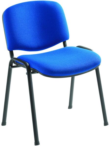 ANTARES - 1120 TN tárgyalószék szövetborítás fekete acélváz BN. 2036 csokoládé (ANKHSZ333-83)