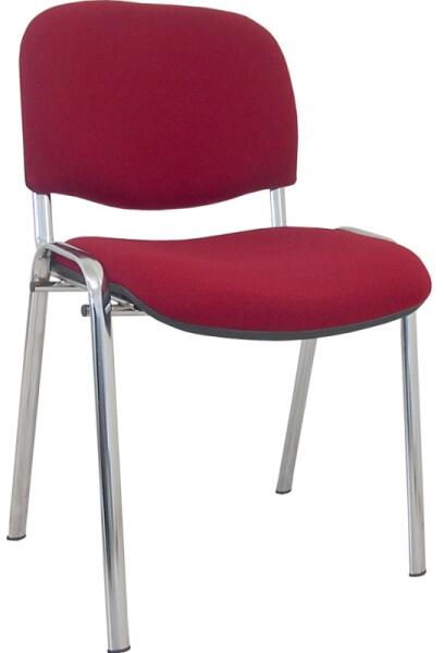 ANTARES - 1120 TC tárgyalószék szövetborítás krómozott acélváz BN. 7021 olivazöld (ANKHSZ334-97)