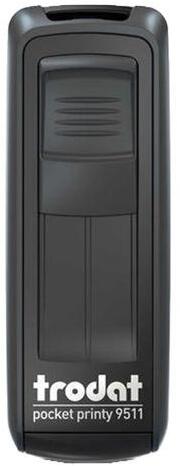 Trodat - Bélyegző TRODAT Pocket Printy 9511 zseb fekete ház (9511F/F) - robbitairodaszer