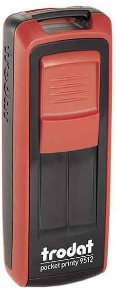TRODAT - Bélyegző TRODAT Pocket Printy 9512 zseb piros ház fekete párna 9512P/F (9512-PS-FK)