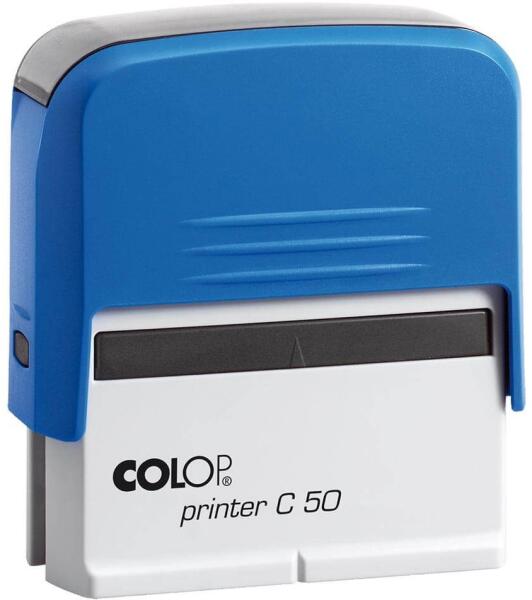 Colop - Bélyegző C50 Printer Colop kék ház/fekete párna (CO01375003)