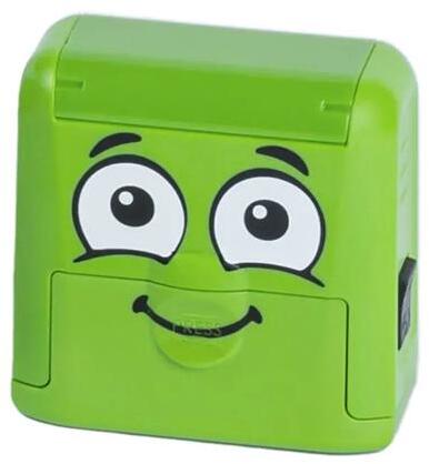 COLOP - Bélyegző textilhez, kirakós COLOP Marky, zöld ház, fekete párnával (IC1510601) - irodasziget