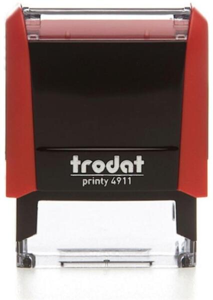 Trodat - 4911 Printy 4.0 piros bélyegző (4911-PS-FK) - tintasziget