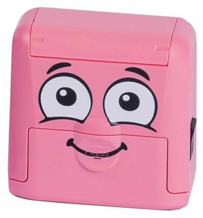 COLOP - Bélyegző textilhez, kirakós COLOP Marky, pink ház, fekete párnával (IC1510602) - officemarket